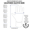 Adult Navy Blue Genuine Leather Gloves